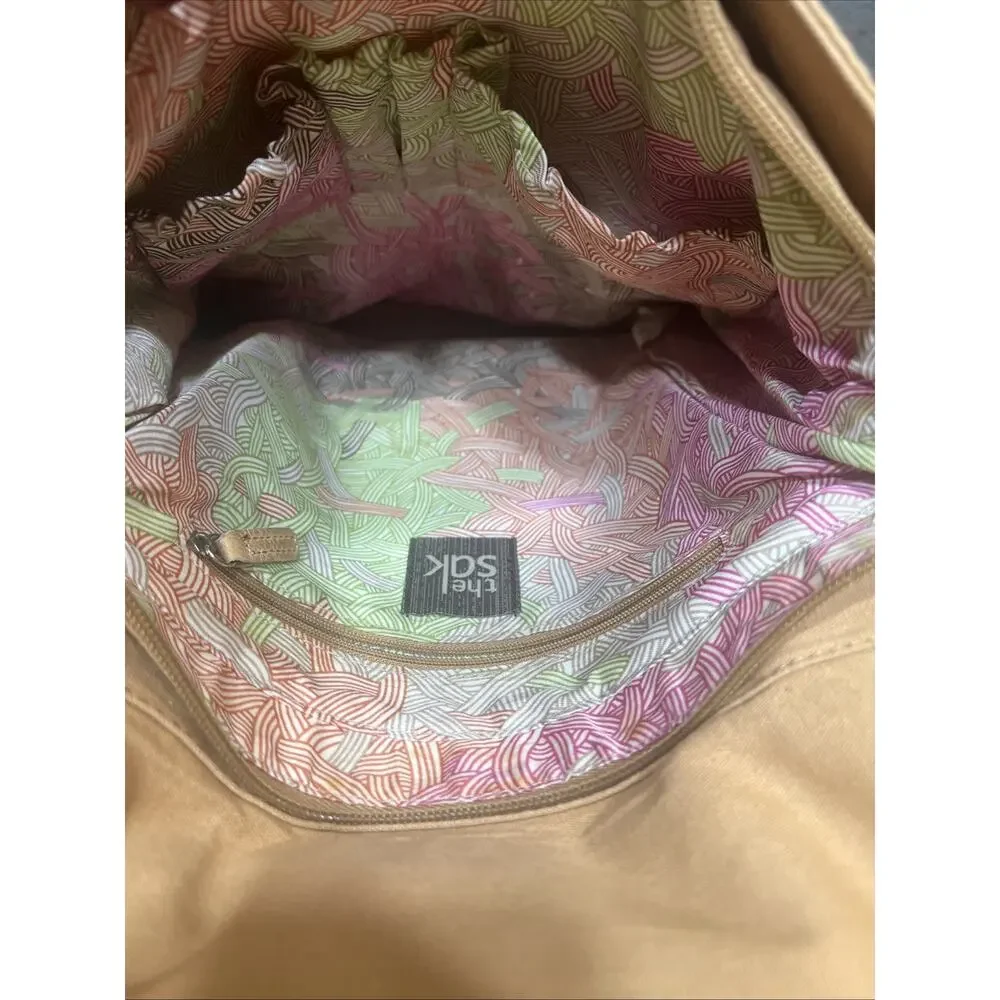 The Sak Ventura Leather Convertible Backpack Boho Messenger Shoulder Bag Flap
